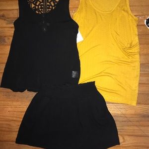 3 piece skirt women small outfit Adam Levine NWT